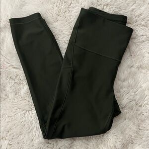 Athleta Olive Green Interval Stash Leggings